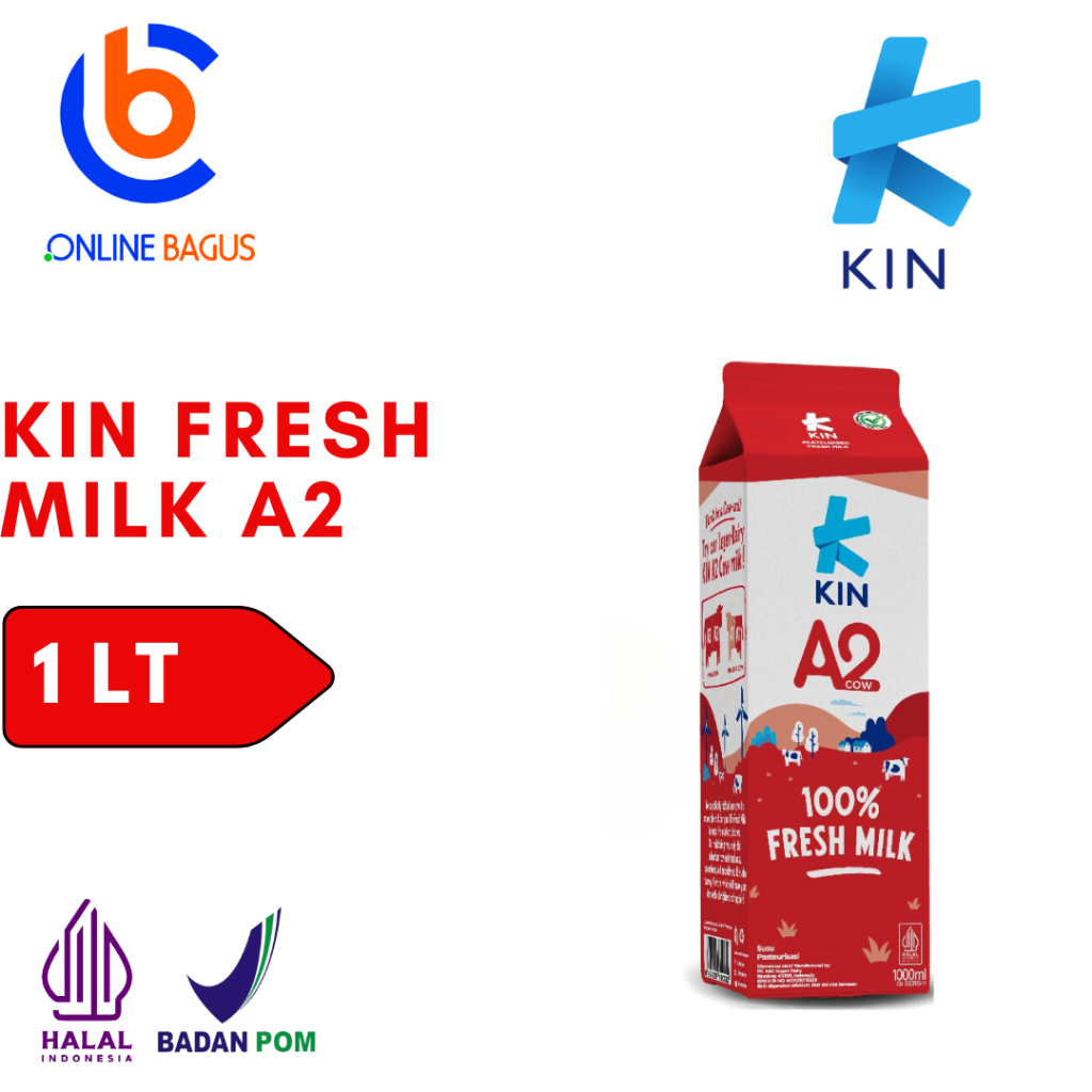 Jual Kin Fresh Milk Full Cream 1 LT | Shopee Indonesia