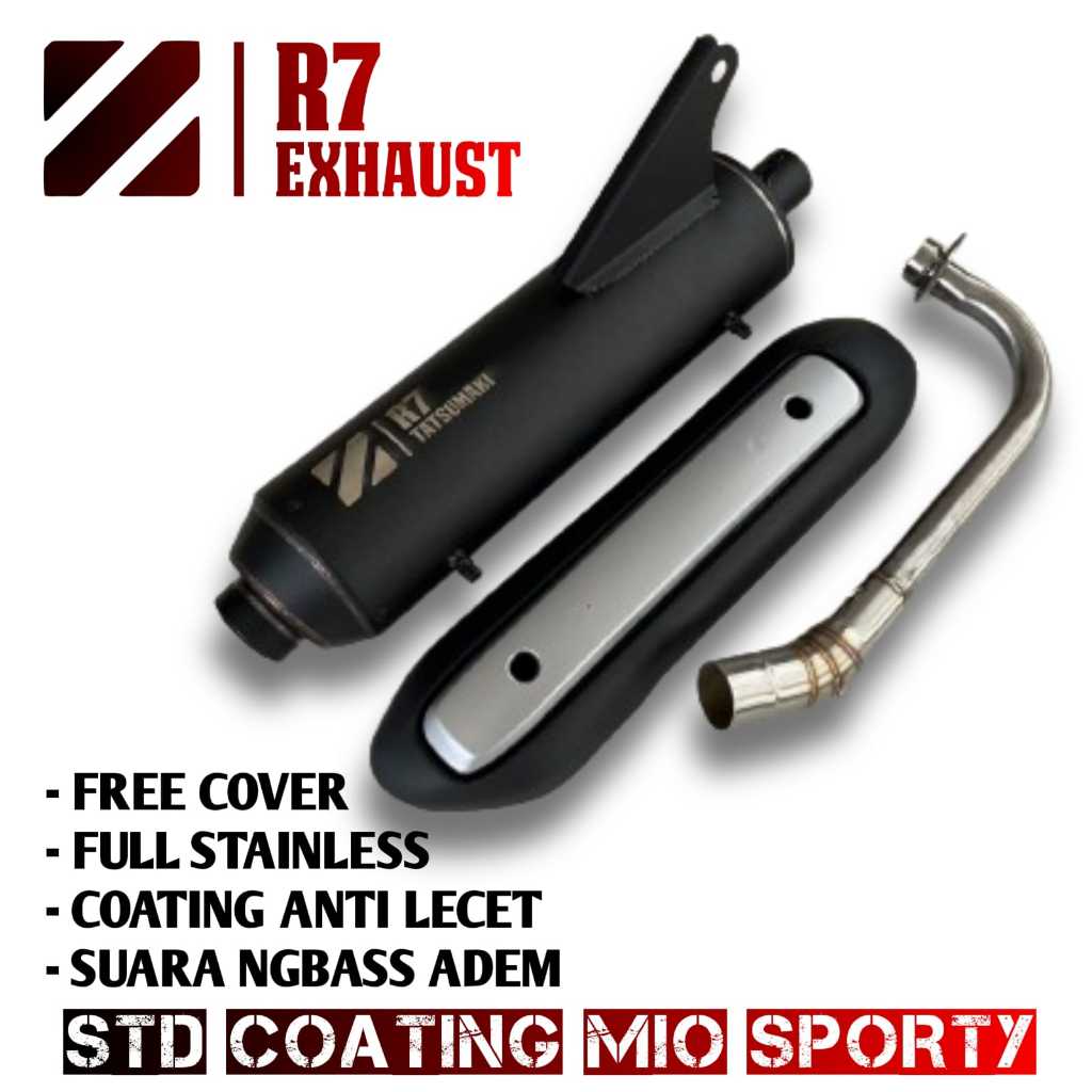Jual Knalpot Std Racing Premium COATING Cover Mio Sporty Mio Smile Mio ...