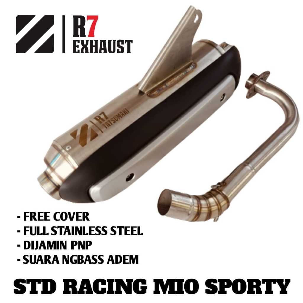 Jual Knalpot Standar Racing Premium Cover Mio Sporty Mio Smile Mio ...