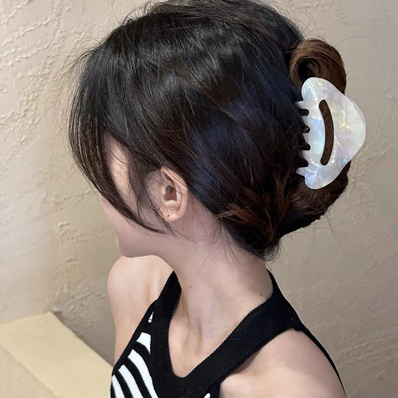 Jual Hair Claw Shell Korea Jepit Rambut Premium Half Moon | Shopee ...