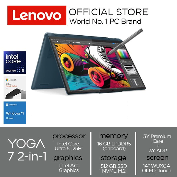 Lenovo Yoga 7i 2in1 14IML9 0WID Intel Core Ultra 5