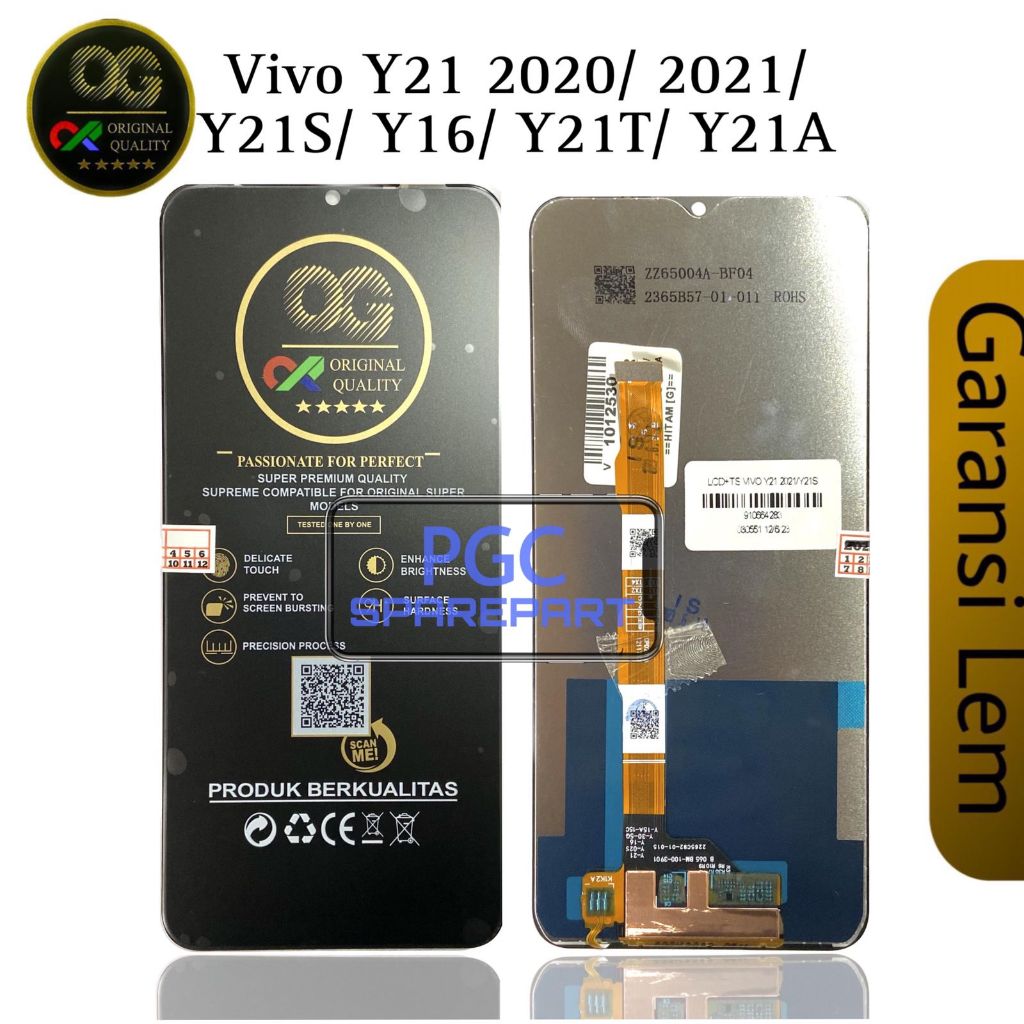 Jual LCD Touchscreen Fullset Vivo Y21 2020 2021 / Y21s / Y16 / Y21T ...