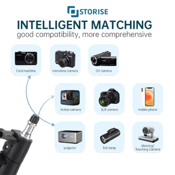 STORISE Tripod 2M Ball Head Holder L Remote Bluetooth Stand Tripod Untuk Konten Live Make Up