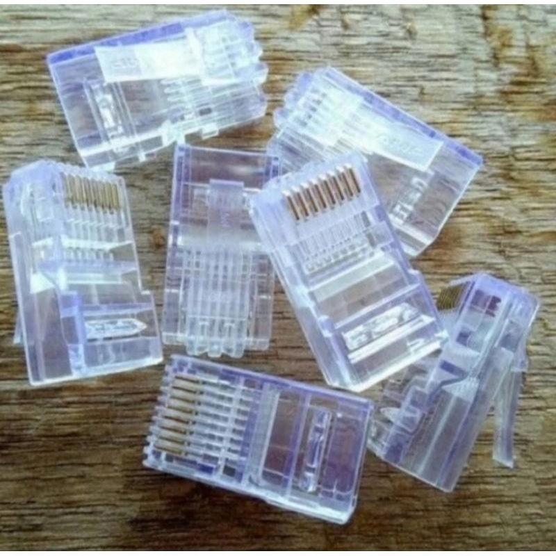Jual Connector Rj45 Cat5 AMP (COMMSCOPE) Made In USA | Shopee Indonesia