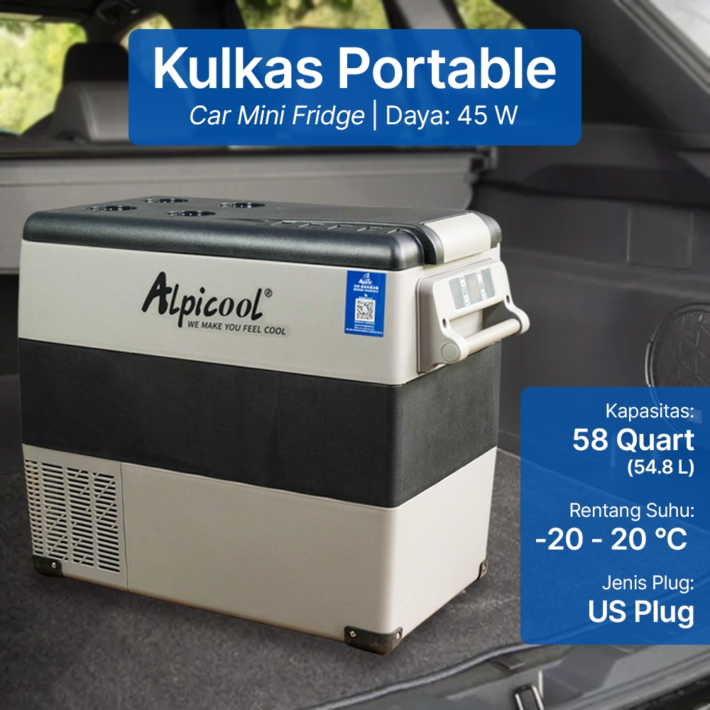 Jual Kulkas Portable L Liter Mobil Cooler Fridge Freezer Alpicool