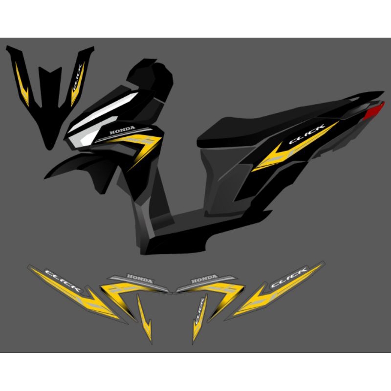 Jual striping sticker trasparan vario 125 cc custom original bacaan ...