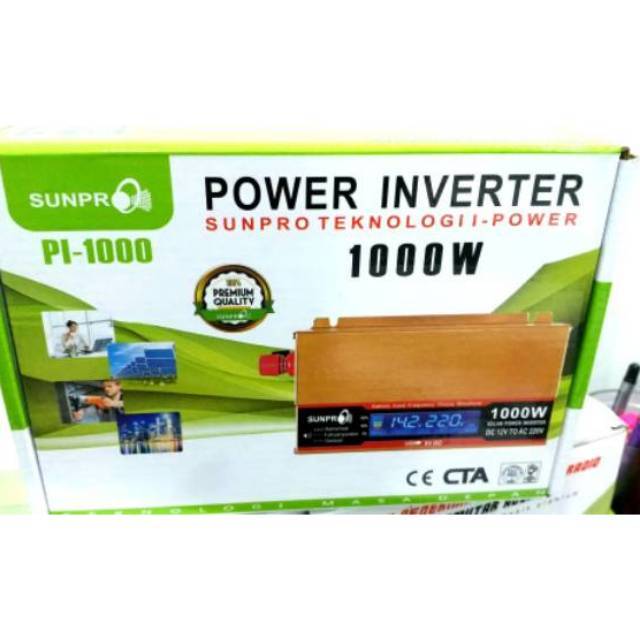 Jual Power Inverter SUNPRO 1000W PI-10 1000 Watt termurah | Shopee ...