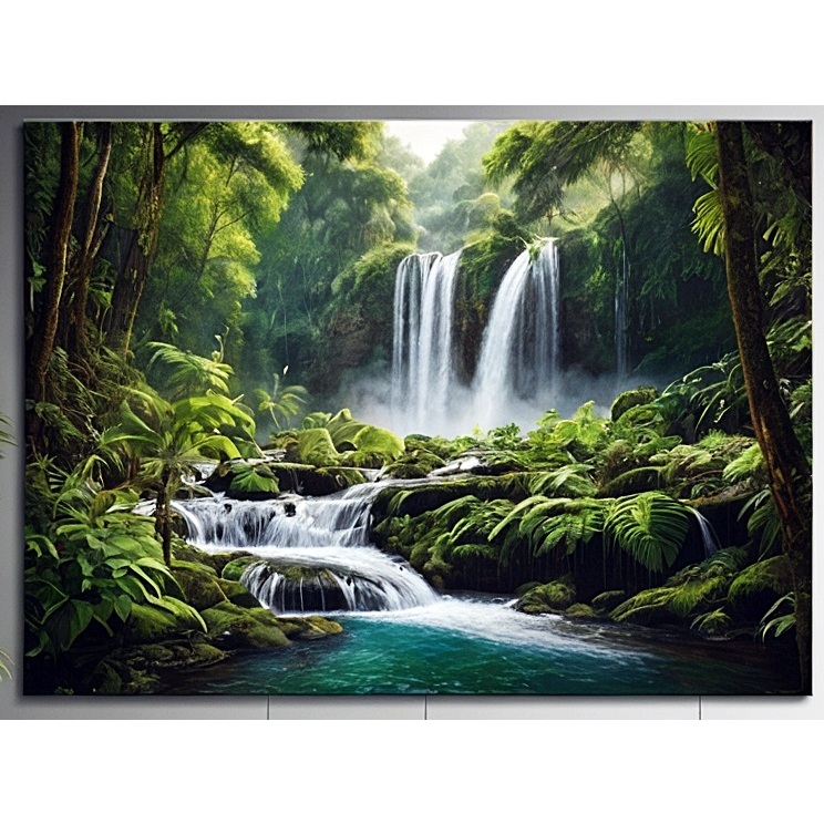 Jual Lukisan Hutan dan Air Terjun dengan Sentuhan Modern Terbaru ...
