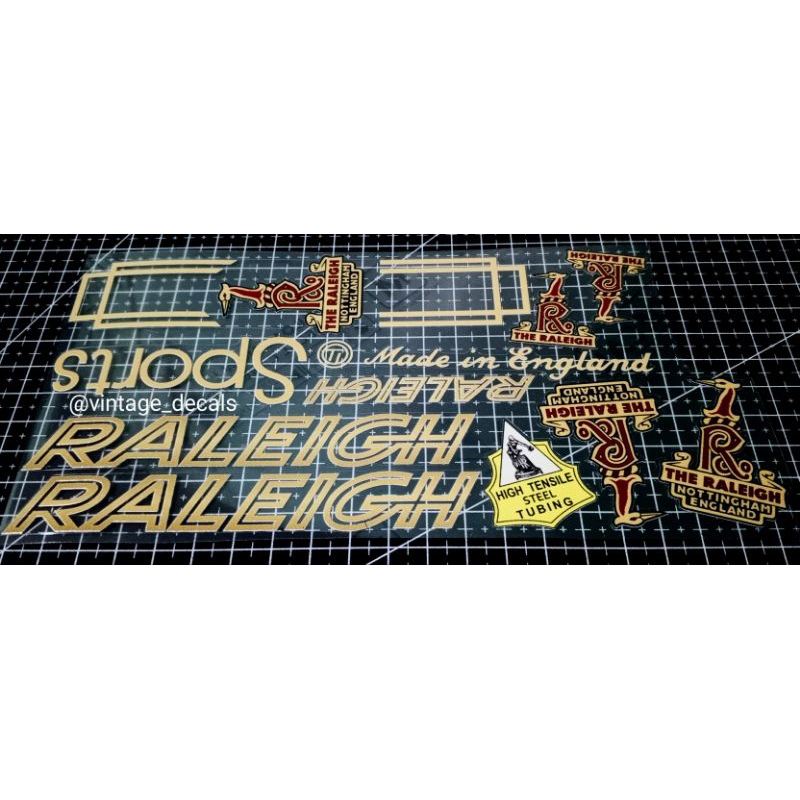 Jual sticker decals replacement onthel Raleigh Roaster sport | Shopee ...