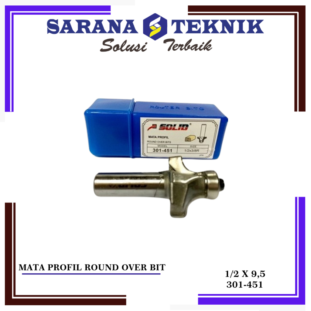 Jual MATA ROUTER / PROFIL ROUND OVER BIT 31 MM SOLID 301-451 | Shopee ...