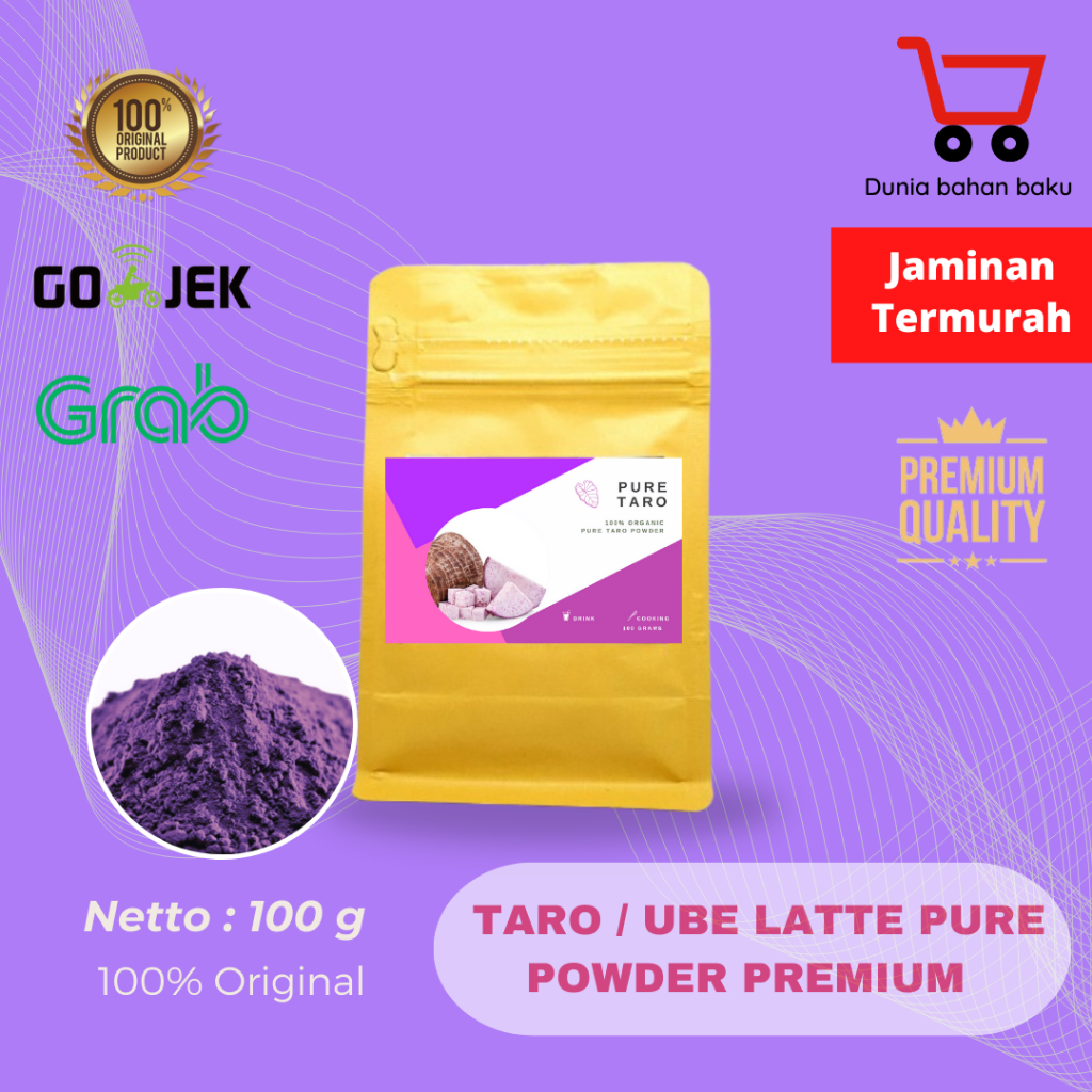 Jual Bubuk Pure TARO Premium Powder 100% ASLI | BUKAN PREMIX | Shopee ...