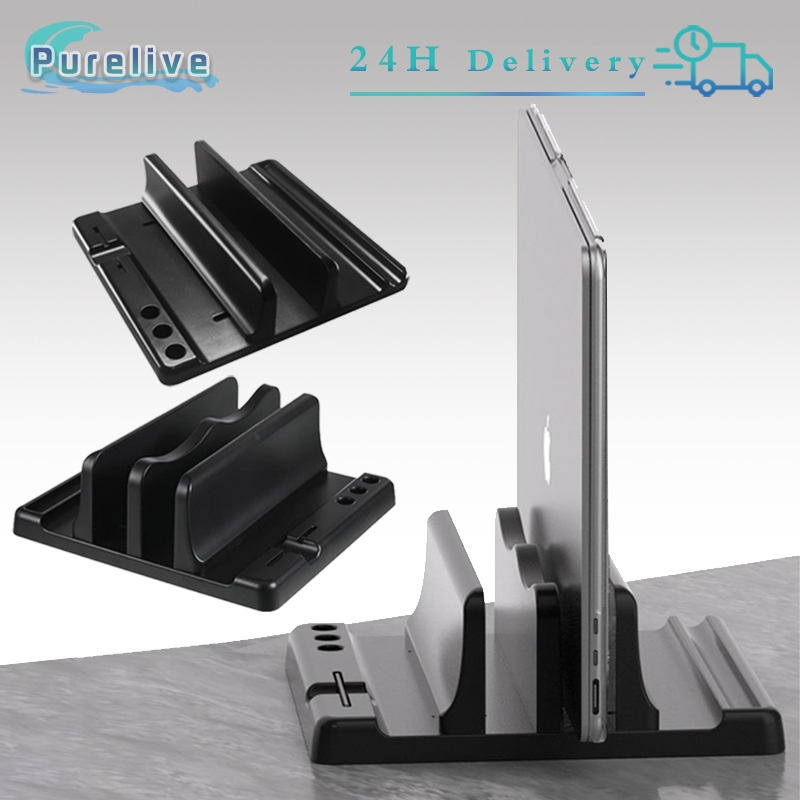 Jual Adjustable Vertical Laptop Stand Vertical Dudukan Tablet Penyangga ...