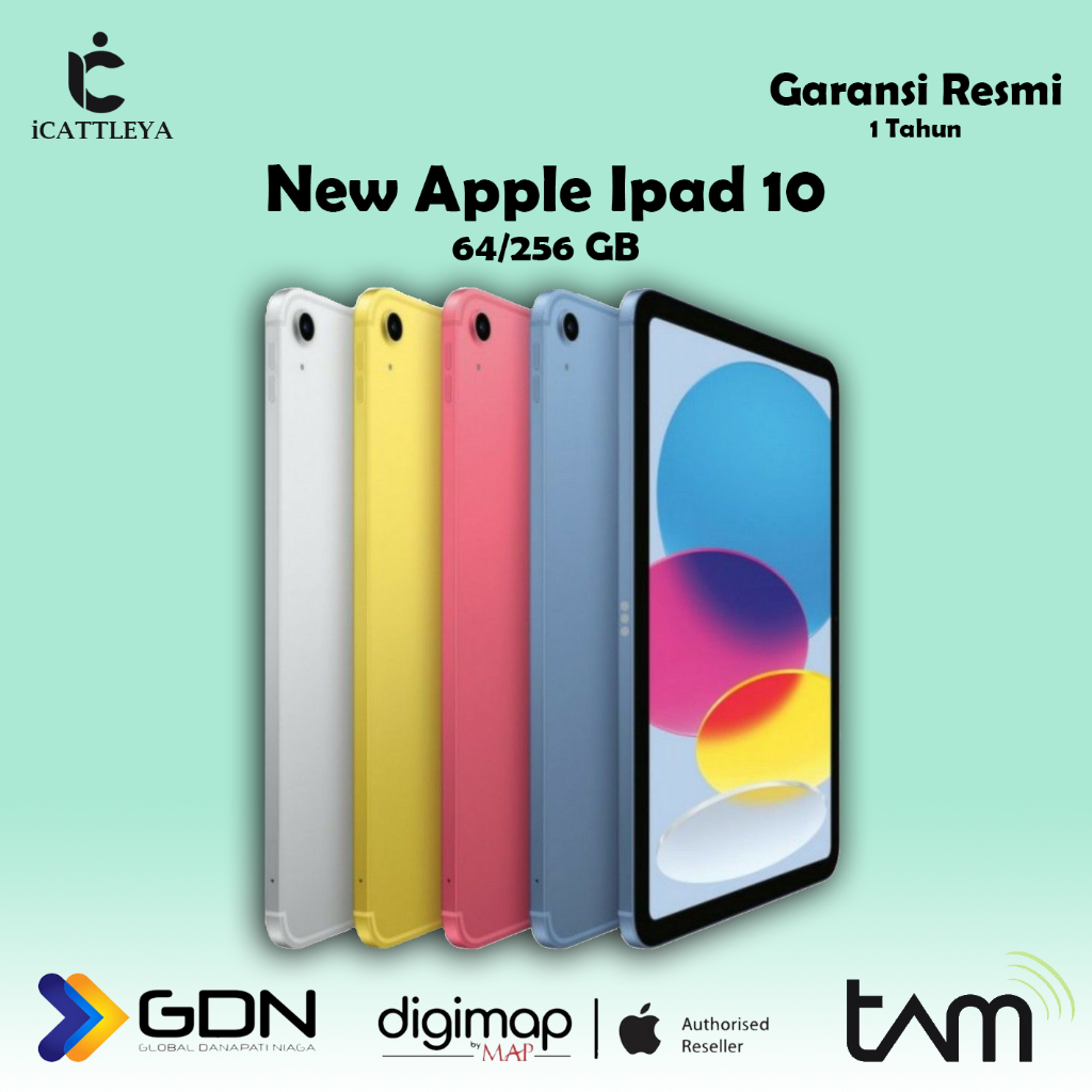 Jual Apple iPad 10 WIFI 64GB 256GB Brand New - Garansi Resmi Indonesia