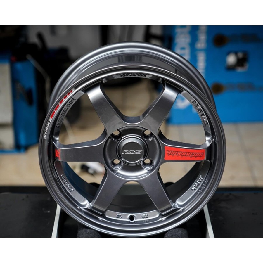 Jual velg racing r15 TE37 SL lebar 6,5 et 42 velg mobil ring 15 brio ...