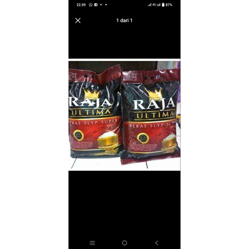 Jual beras premium kemasan 5kg raja ultima | Shopee Indonesia