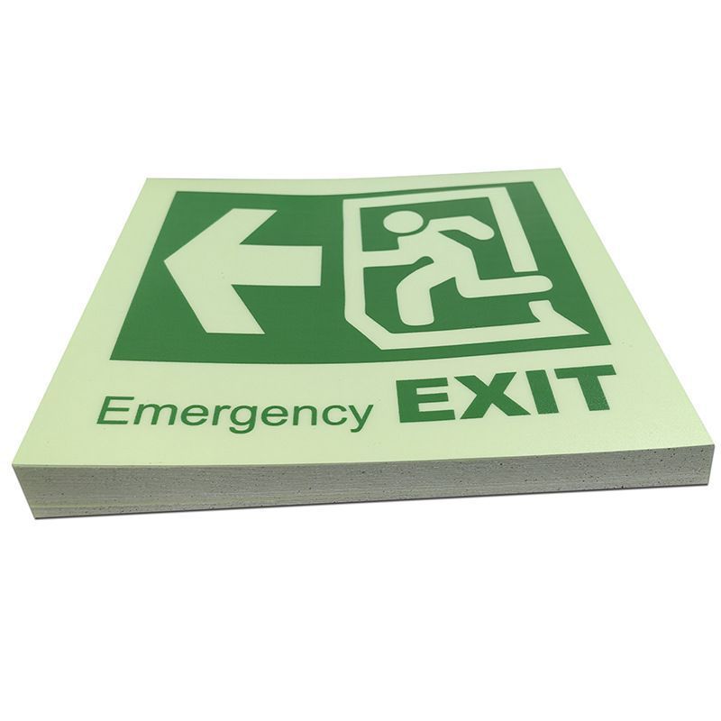 Jual emergency exit sign Glow In The Dark Stiker Jalur Evakuasi sticker ...