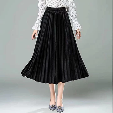 Rok Plisket Bludru 7 9 Premium Rok Suede Velvet 7 9 Rok Plisket Suede Rok Maxi Bludru