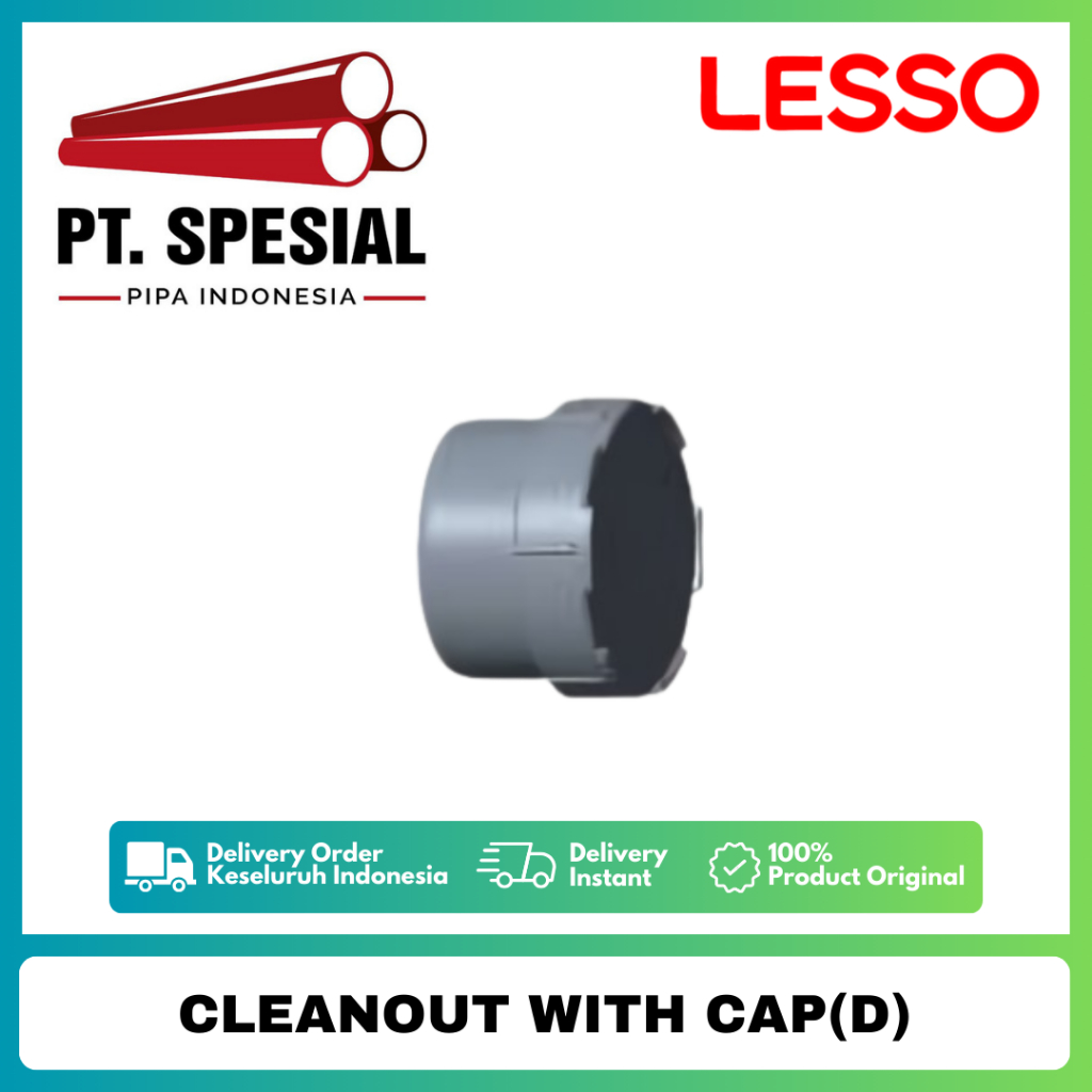 Jual Clean Out With Cap D 4 Inch PVC Lesso / Clean Out D 4