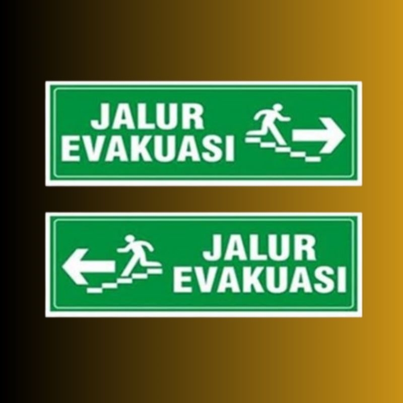 Jual Sign Jalur Evakuasi dan Rambu Exit Akrilik 30×10cm | Acrilik Murah ...