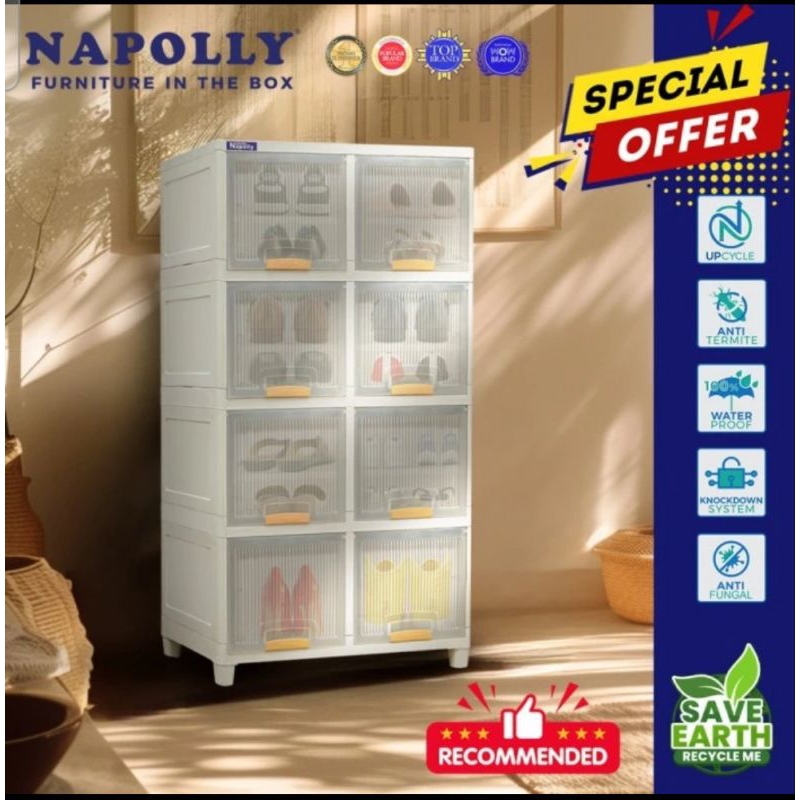 Jual Locker Box Plast Napolly LBP 2414 Locker Multifungsi Boks Sepatu ...