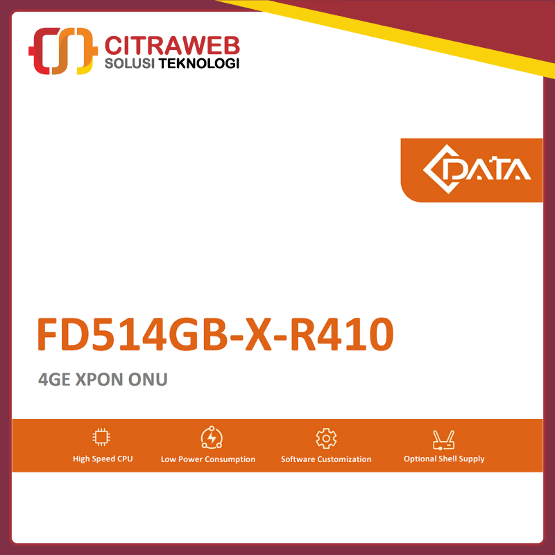 Jual C-DATA XPON ONU MDU FD514GB-X-R410 4GE GPON EPON ONT cdata fd514gb ...