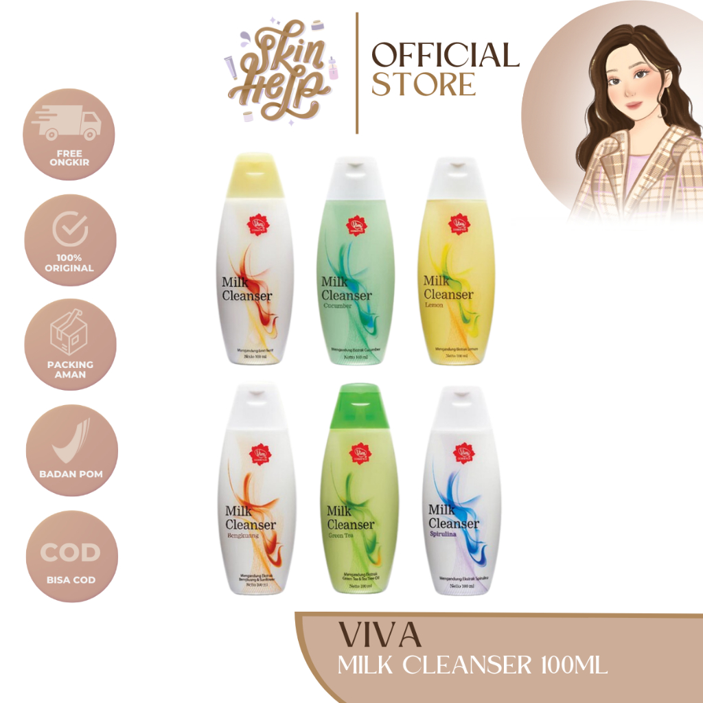 Jual VIVA MILK CLEANSER 100ML - SUSU PEMBERSIH VIVA | Shopee Indonesia