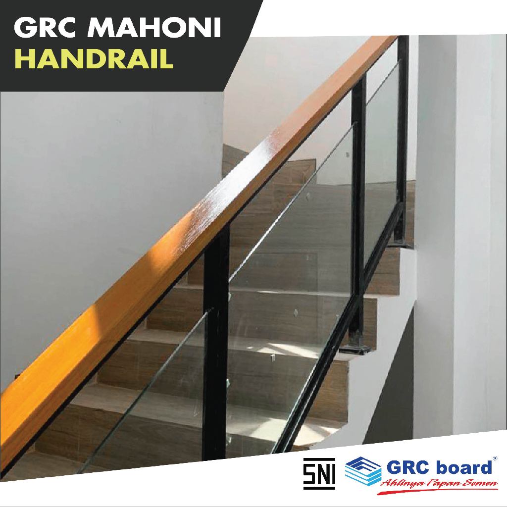 Jual Grc Handrail Mahoni / Pegangan Tangga / Handeling Tangga / Railing ...
