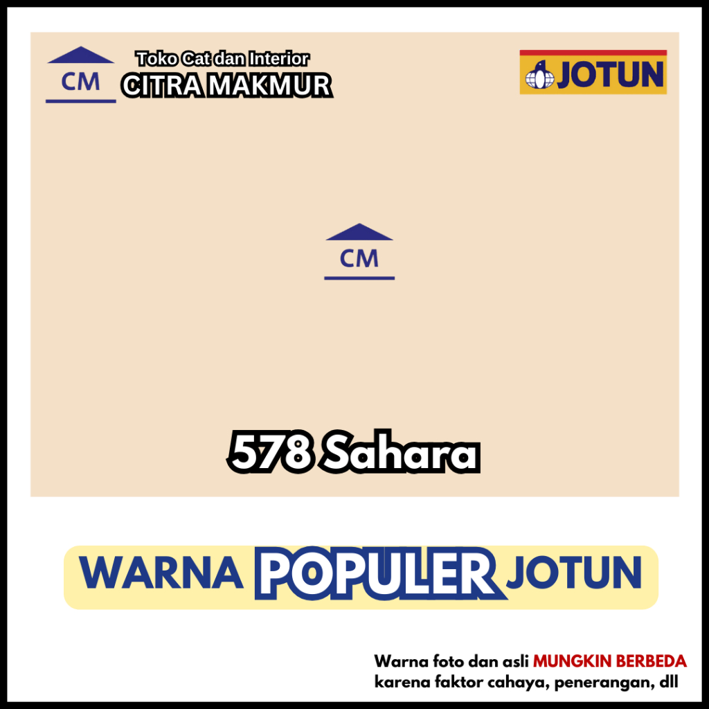Jual JOTUN 0578 SAHARA (WARNA Cream Terang) KEMASAN GALON - Cat Tembok ...