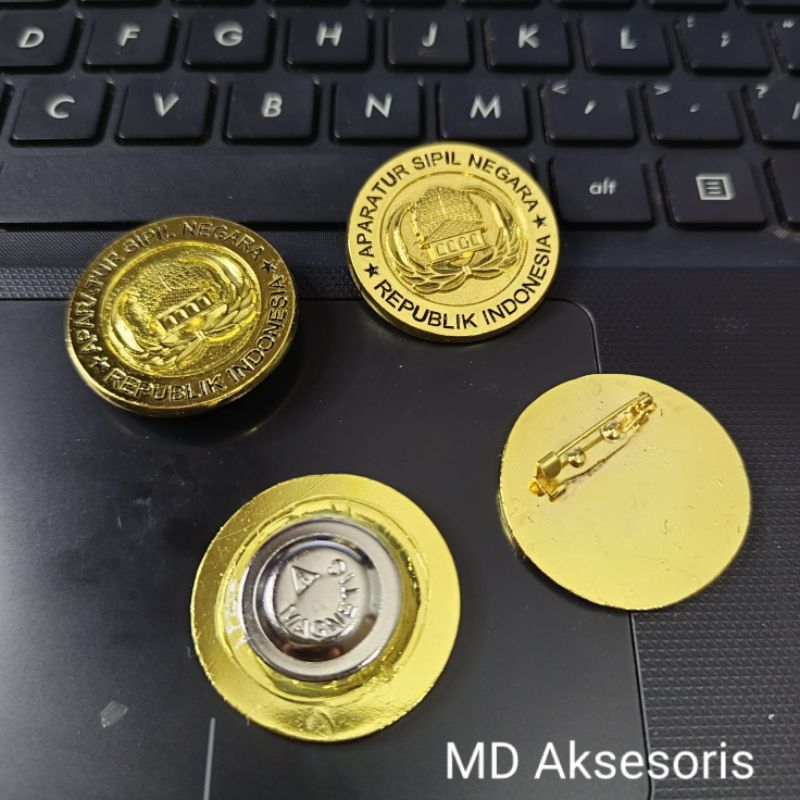 Jual Pin Korpri ASN Bulat Premium Cor Tebal | Shopee Indonesia