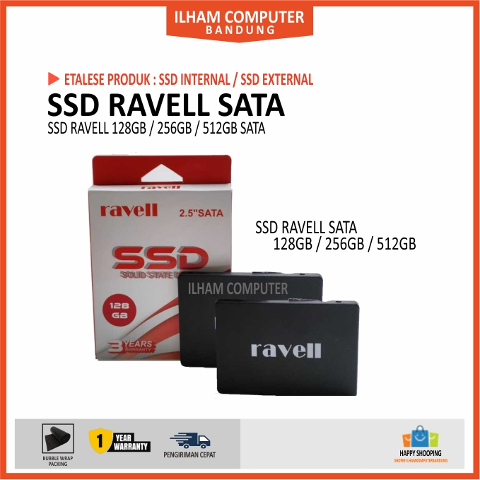 Jual SSD RAVELL 128GB | 256GB | 512GB SATA III 2,5
