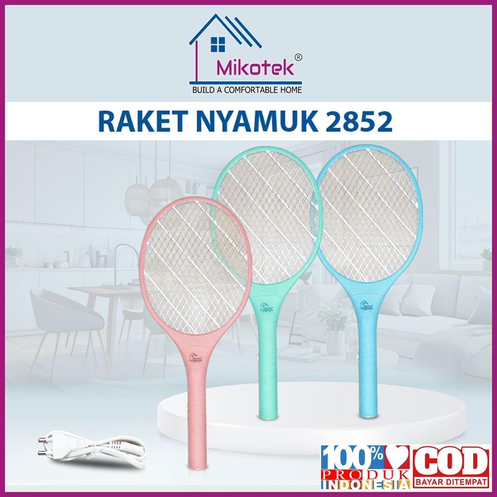 Jual MIKOTEK Raket Nyamuk Listrik Rechargeable RN-2852 | Shopee Indonesia