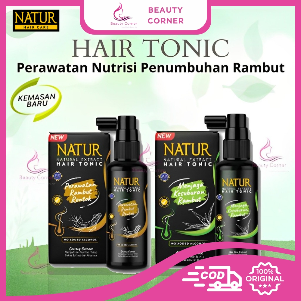 Jual Natur Hair Tonic Ginseng & Aloevera 90ml | Shopee Indonesia
