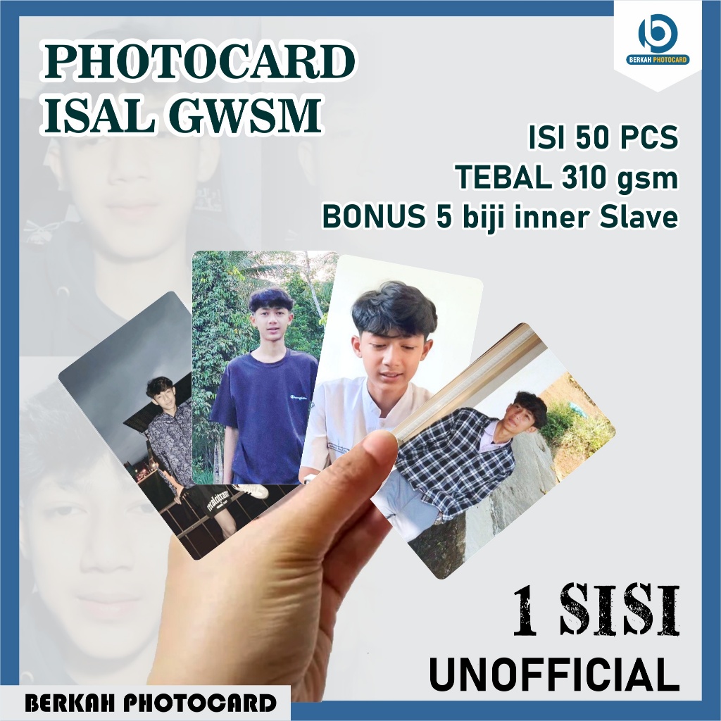 Jual PHOTOCARD ISAL GWSM ISI 50 pcs 1 SISI Shopee Indonesia