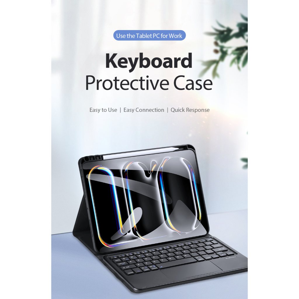 DUX DUCIS IPad Pro 13 Keyboard Case (2024), Magnetic Folio...