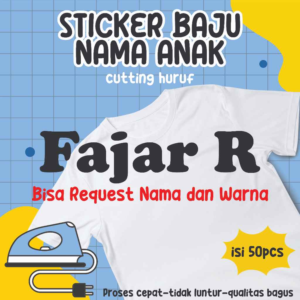 Jual Sticker label nama variasi huruf | Shopee Indonesia