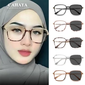 Fashion Photocromic Kacamata Anti Radiasi Untuk Wanita Dan Pria Lensa Yang Dapat Diganti
