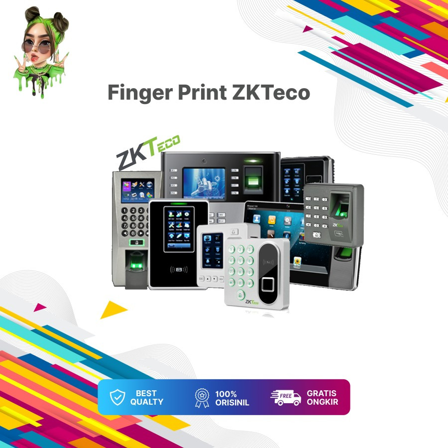 Jual ZKTeco finger print Acess Control x6 x7 x9 KR 500 E RFID | Shopee ...