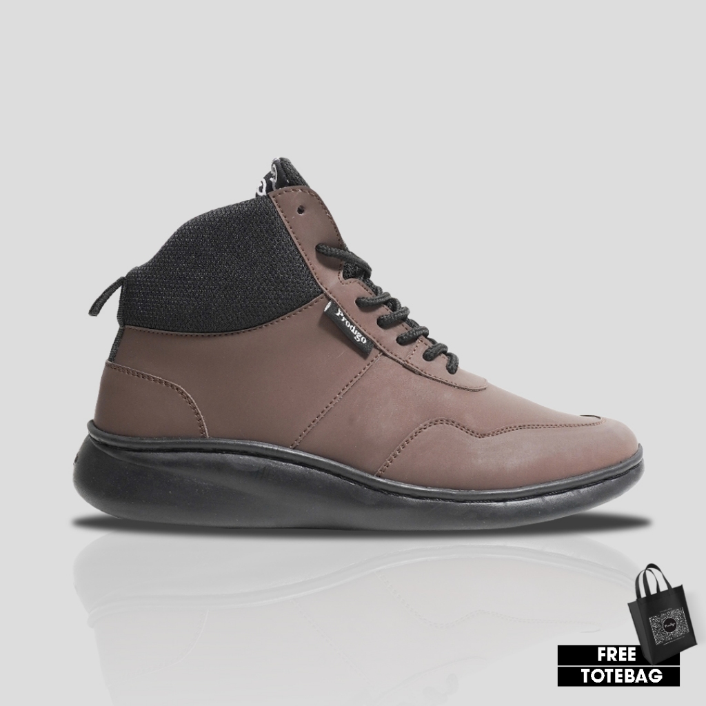 Jual Prodigo * Sepatu Pria Ternate coklat kombinasi mesh | Sepatu Boots ...