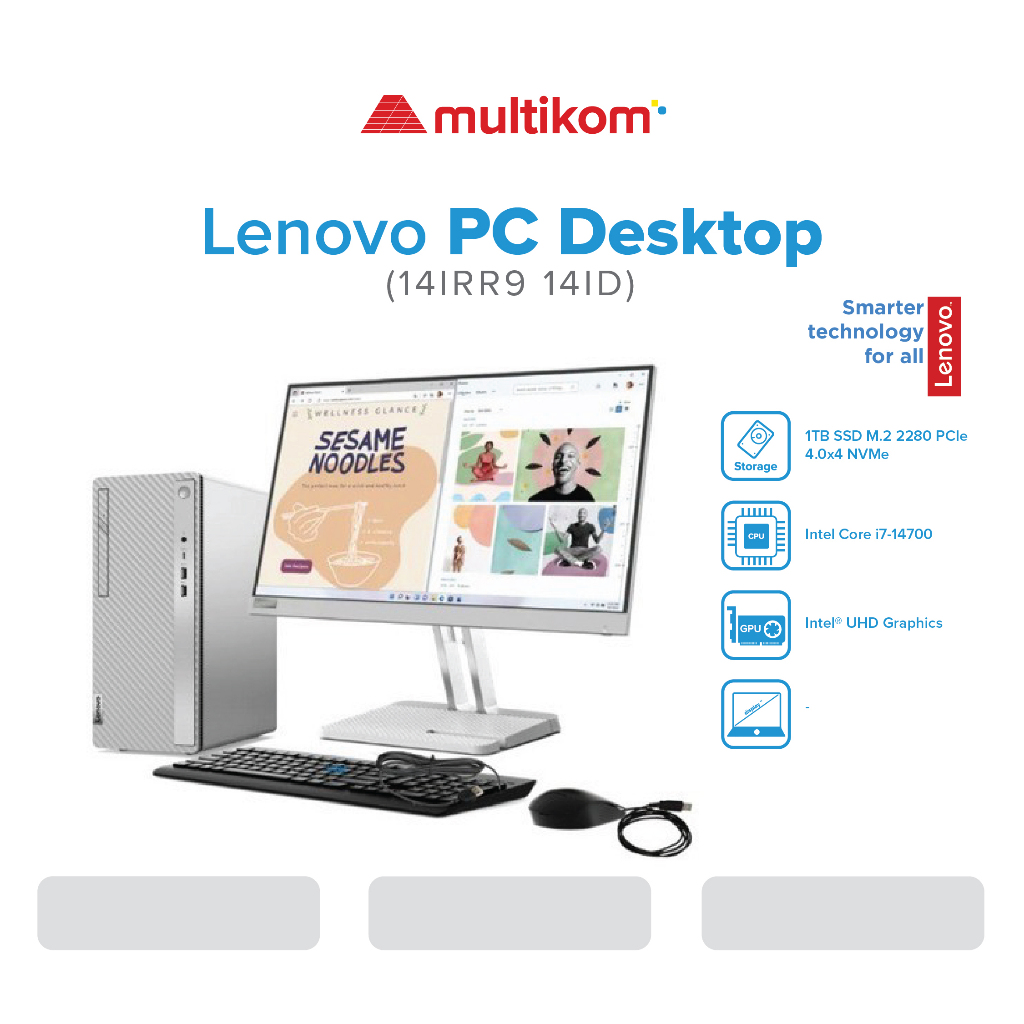 Jual PC Desktop Lenovo IdeaCentre Tower 14IRR9 14ID i7-14700 16GB