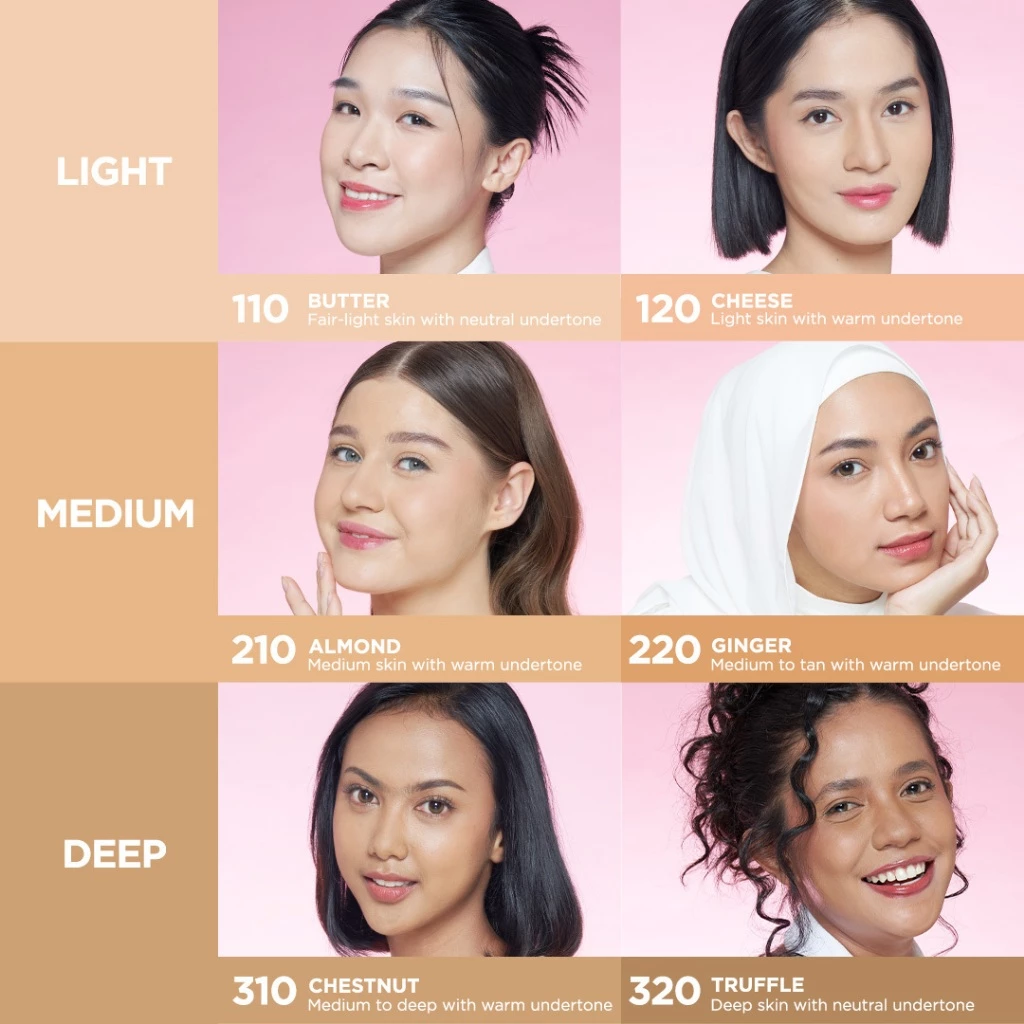 Powder Foundation 8gr Bedak Padat Two Way Cake dengan Coverage dan Efek Blurring Pori