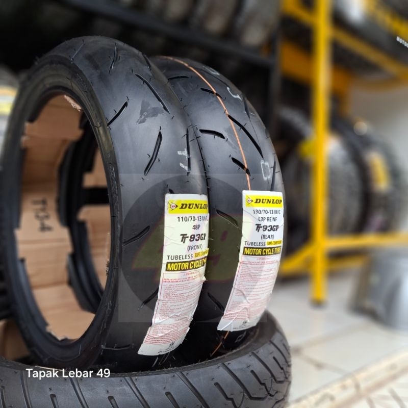 Jual Ban Balap Paket NMAX DUNLOP TT93 GP 110.70.13 dan 130.70.13 Ring ...