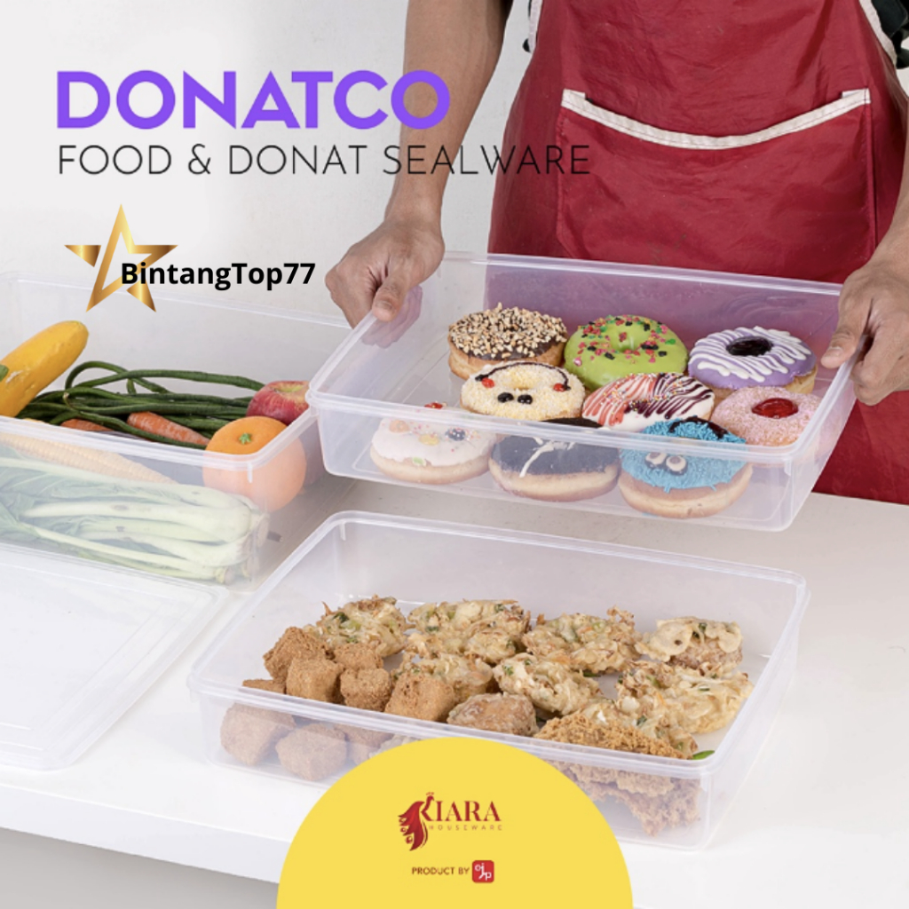 Jual Tempat Makan Plastik Donatco Kiara Primpack 9000 Ml Size L / Kotak ...