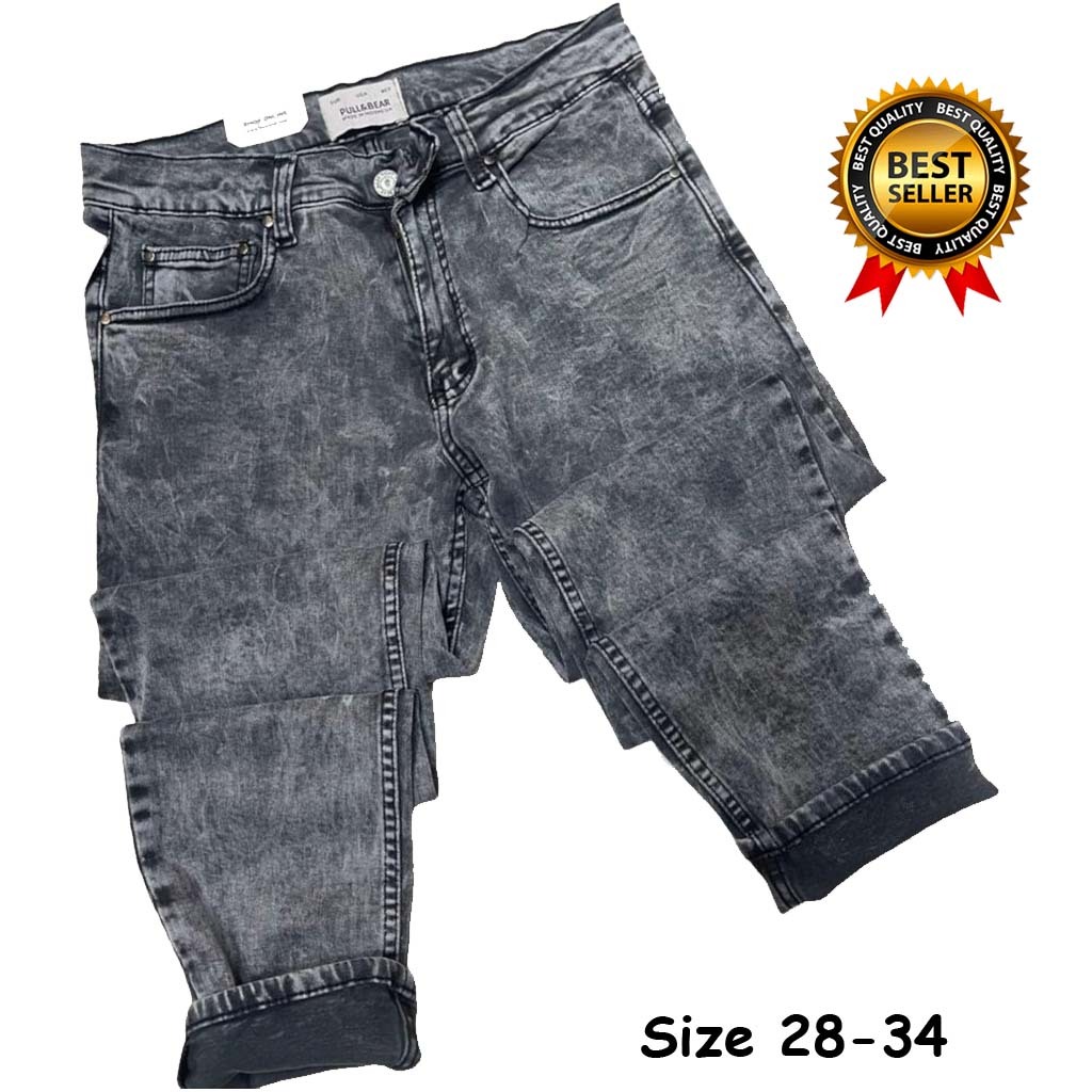 Jual Celana Panjang Jeans Pria Skinny Pull & Bear Distroy - Celana ...
