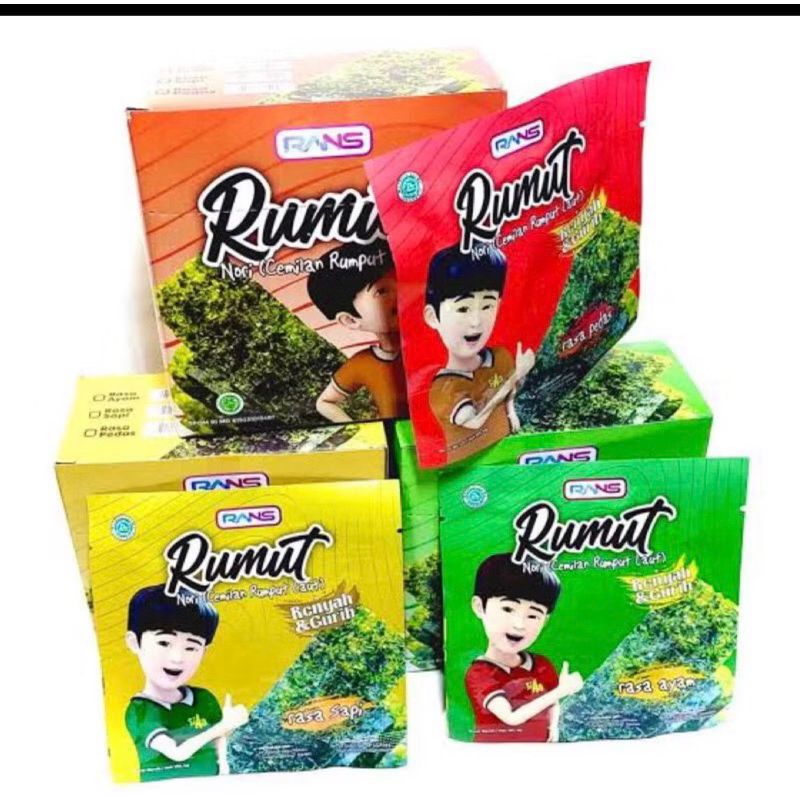 Jual RANS Rumut | nori rumput laut Si AA goreng | 1box isi 12pc ...