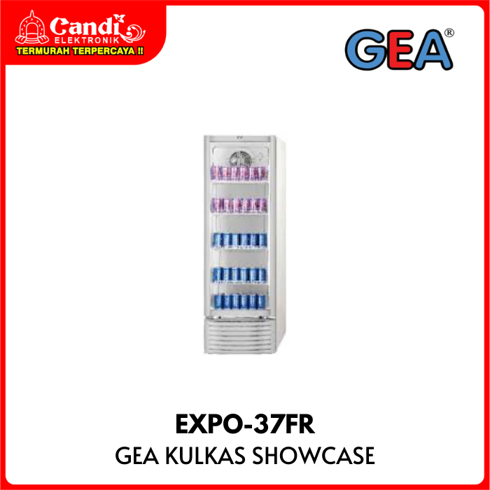 Jual GEA Kulkas Showcase Cooler Kapasitas 271 Liter EXPO37FR 5 Rak EXPO ...