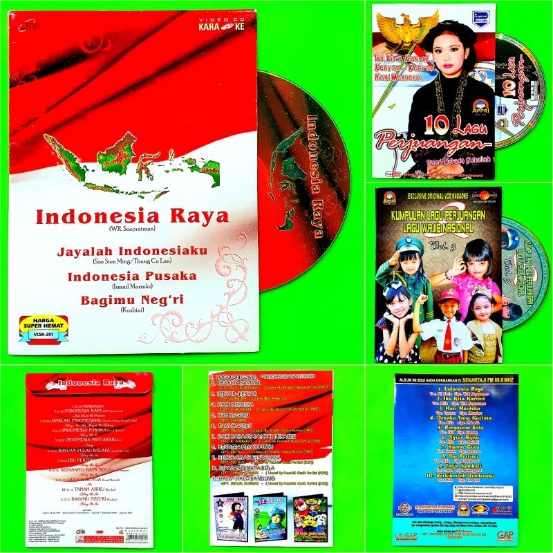 Jual ORIGINAL VCD LAGU ANAK SEKOLAH NASIONAL INDONESIA RAYA-LAGU