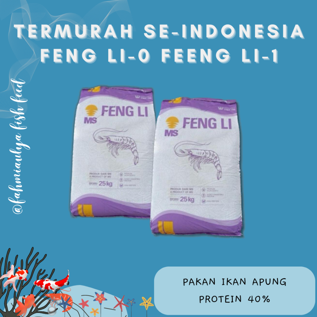 Jual FENG LI-0 FENG LI-1 PAKAN UDANG PAKAN GUPPY | Pakan Alternatif ...