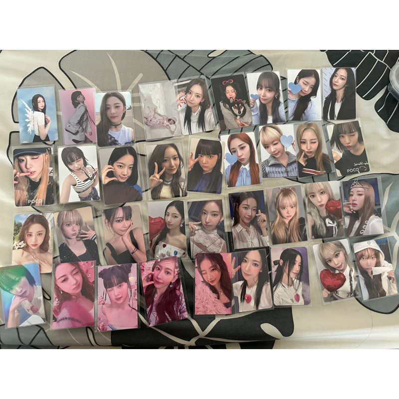 Cartes Photo LE SSERAFIM - Lot 60 Cartes + 32 Autocollants - Membres Chaewon Yunjin Eunchae - Collection Fearnot - 5