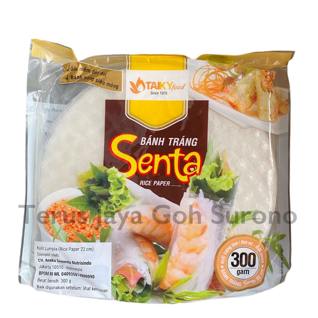 Jual Rice Paper Banh Trang Senta Kulit Lumpia 22cm 300gr | Shopee Indonesia