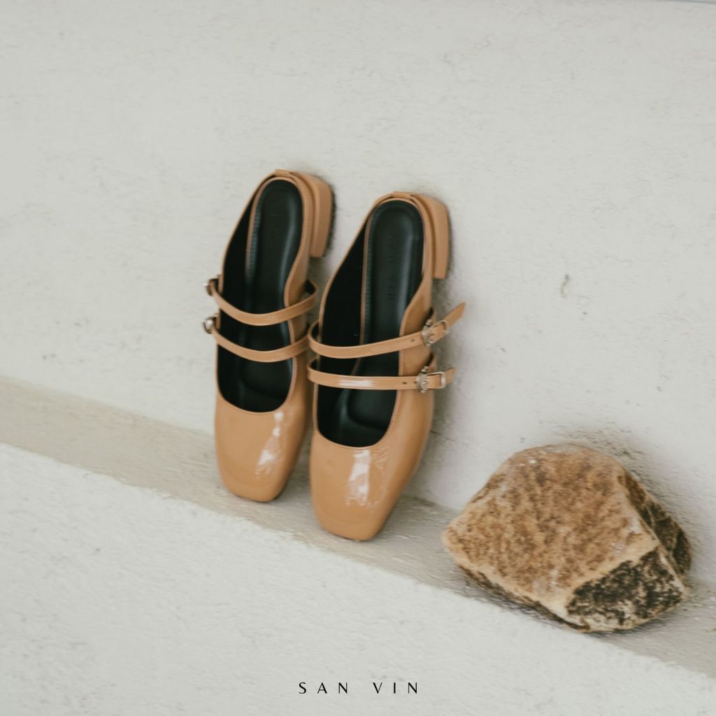 Jual SANVIN Shoes SAMDAL Mules Maryjane Slip On Shopee